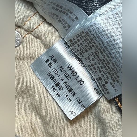 Levi's 505 Jeans Mens Size 40 X 30 Blue Regular Straight Flex Measures 40 X 30 B - Picture 5 of 8